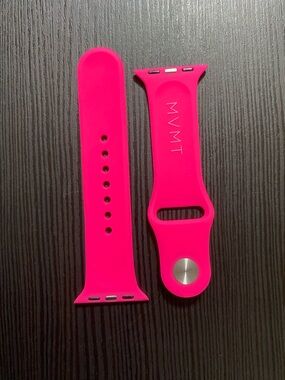 MVMT Bright Pink Silicone Watch Band for Apple Watch
